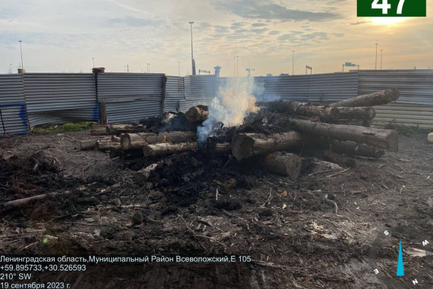 В Кудрово остановили cжигание древесины